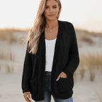 Boho Oversized Knit Cardigan with Pockets