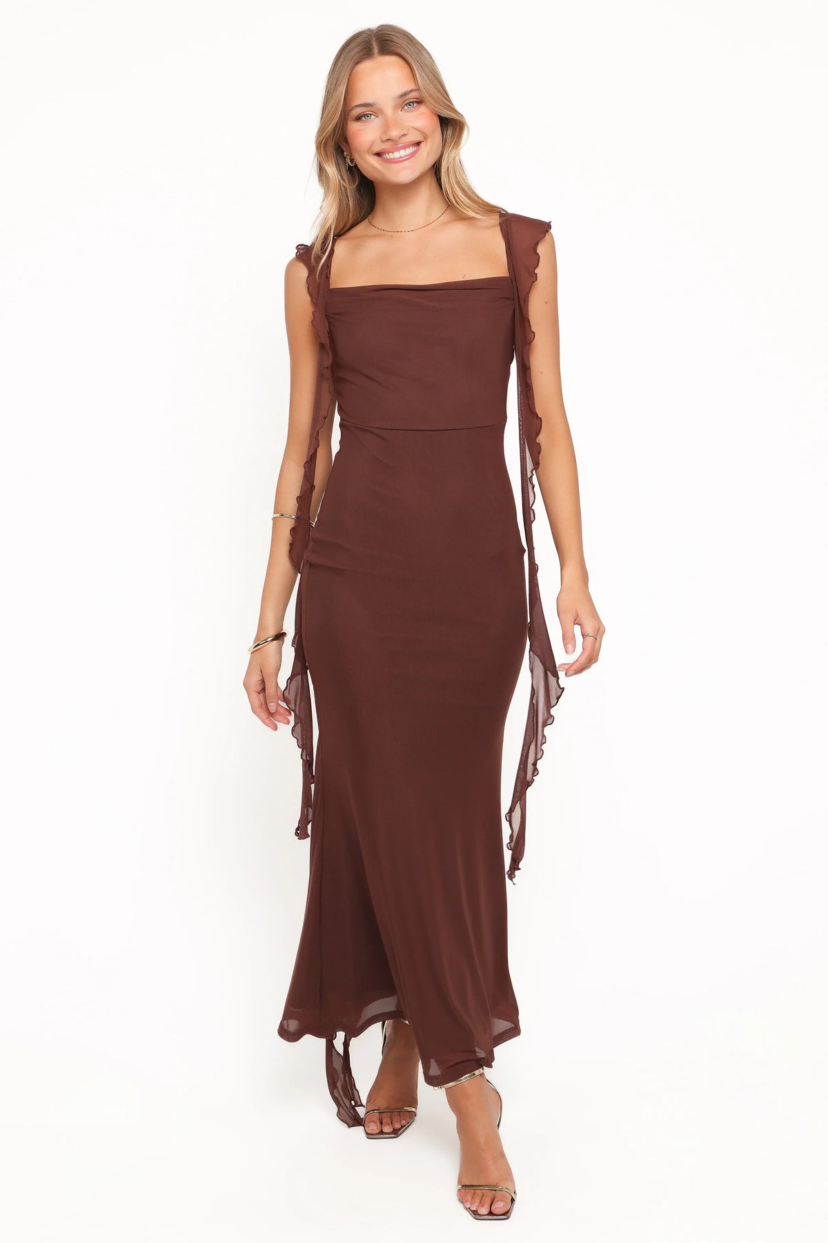 Chiara Maxi Dress Brown