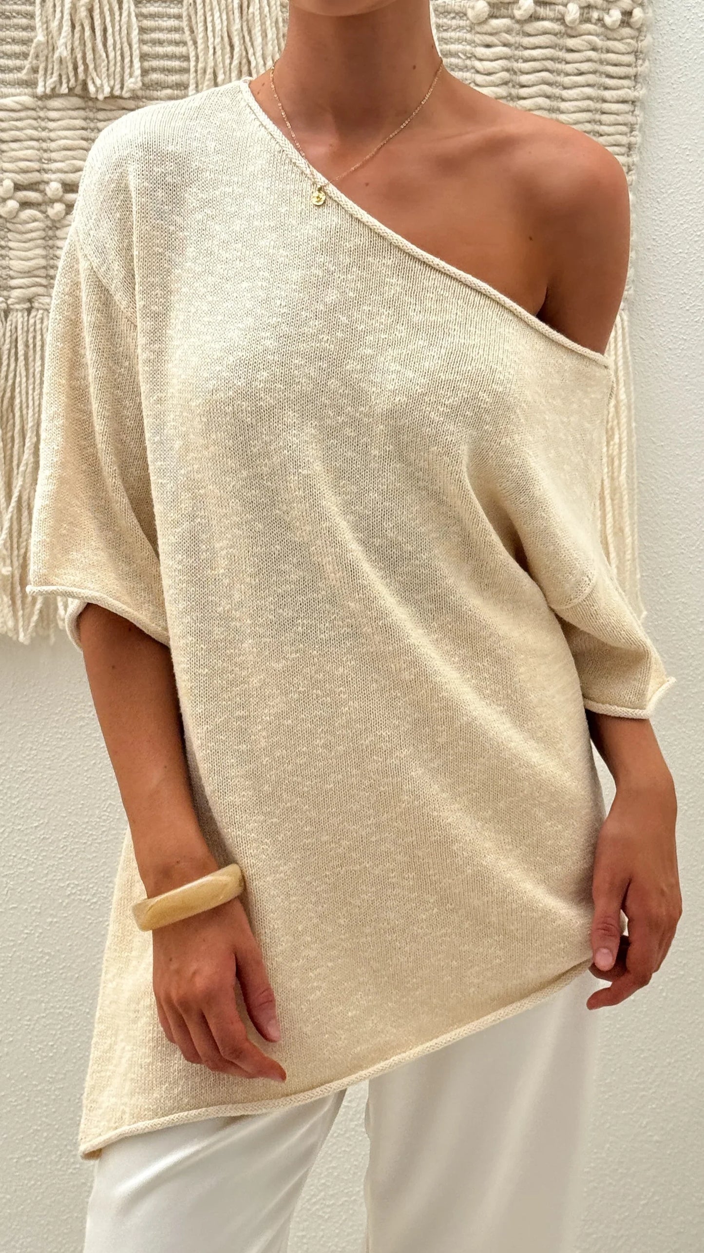 Keisha Off The Shoulder Top Natural
