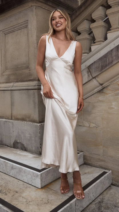 Sofia Maxi Dress Champagne