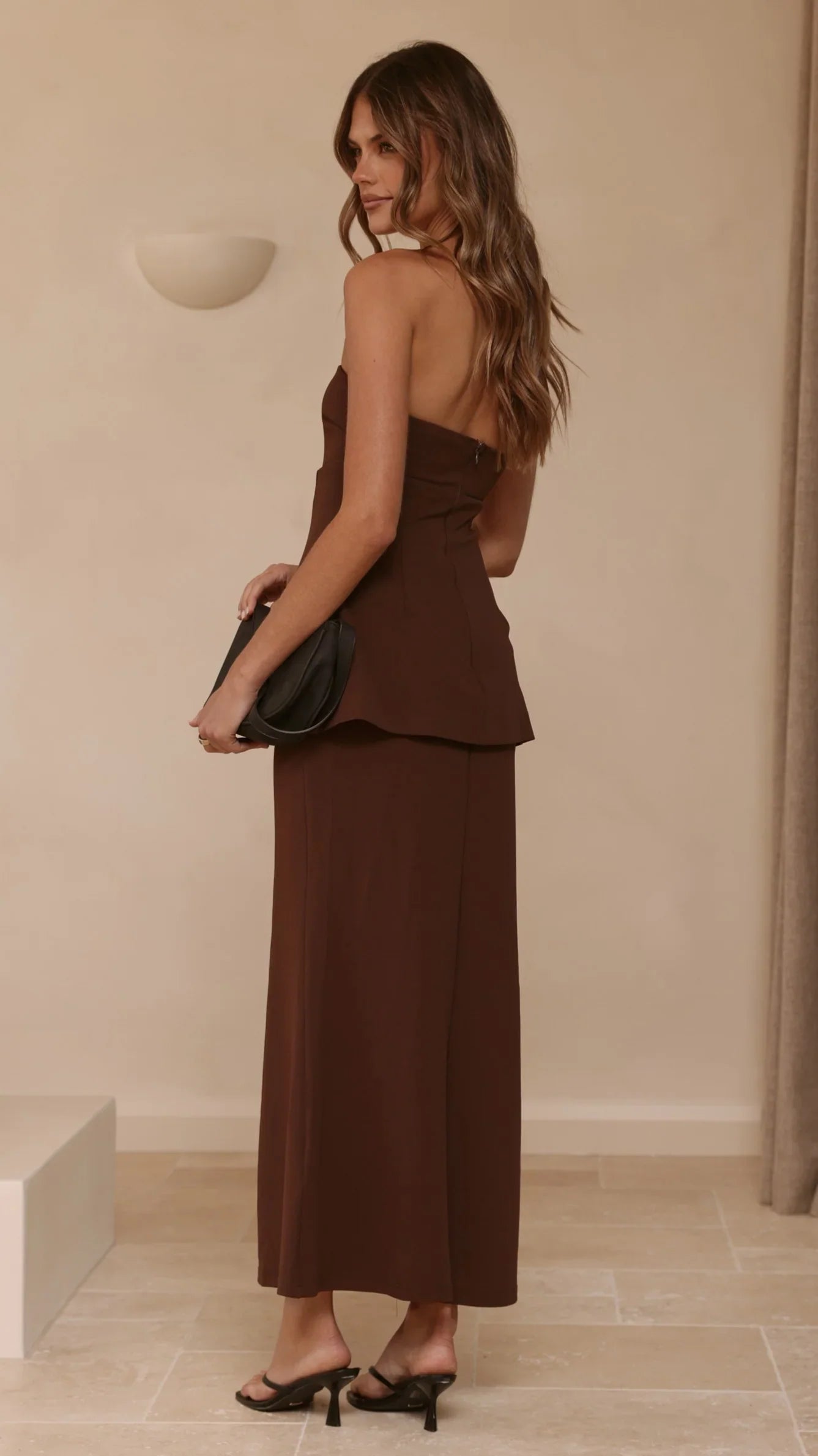 Aaliyah Maxi Dress Chocolate