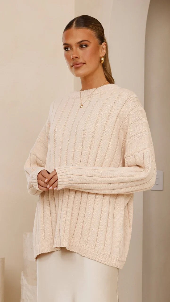 Naiva Oversized Knit Cream