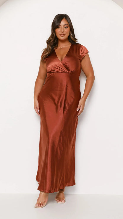 Selma Maxi Dress Rust