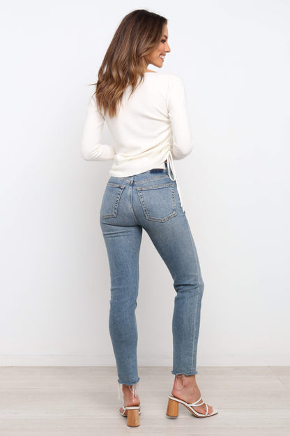 Amber Top Ivory