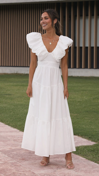 Emma Maxi Dress White