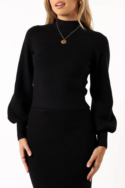 Tilbury Knitted Set Black