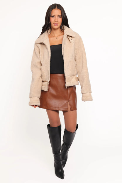 Winslow Fleece Jacket Taupe