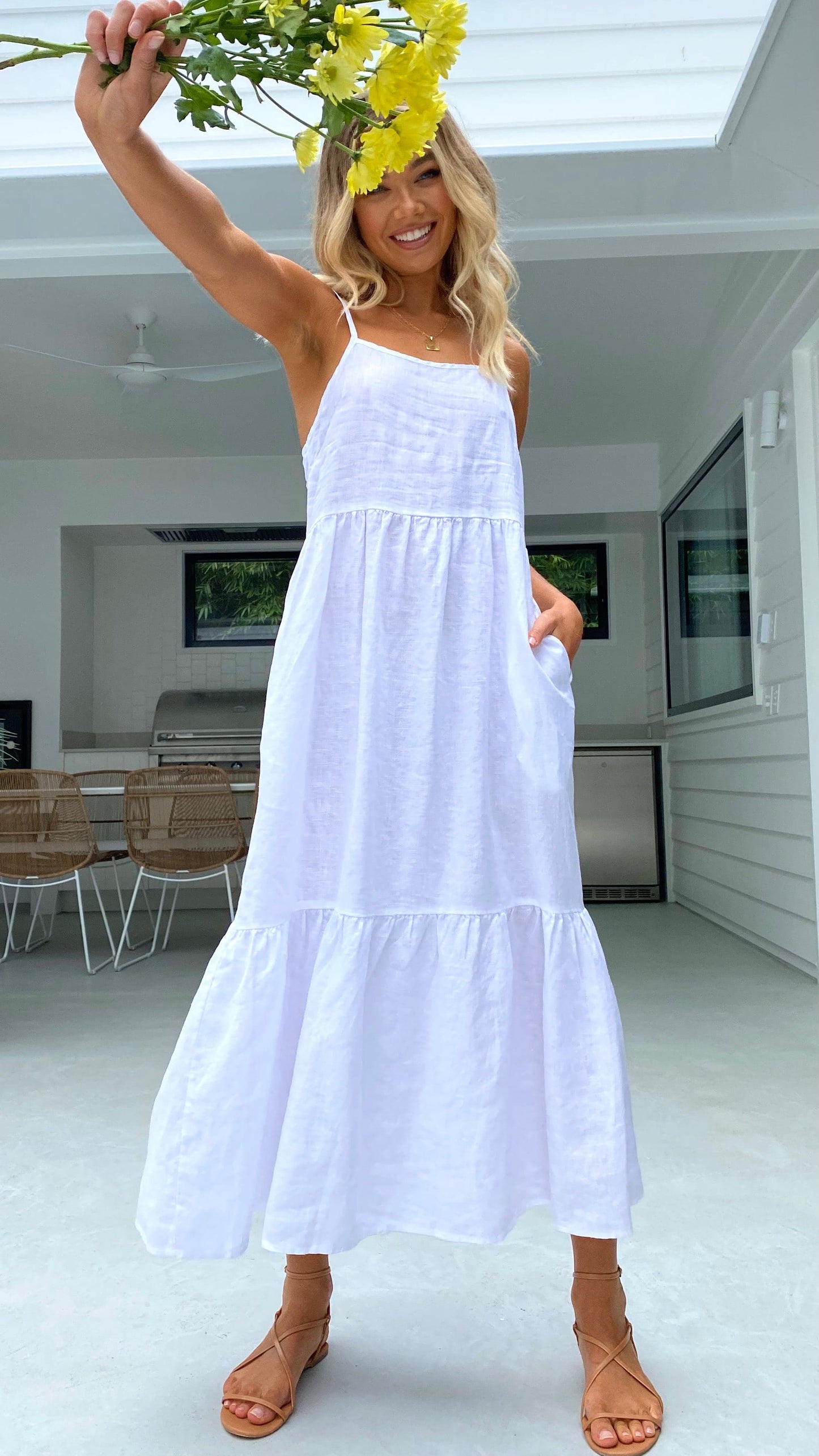 Nico Maxi Dress White