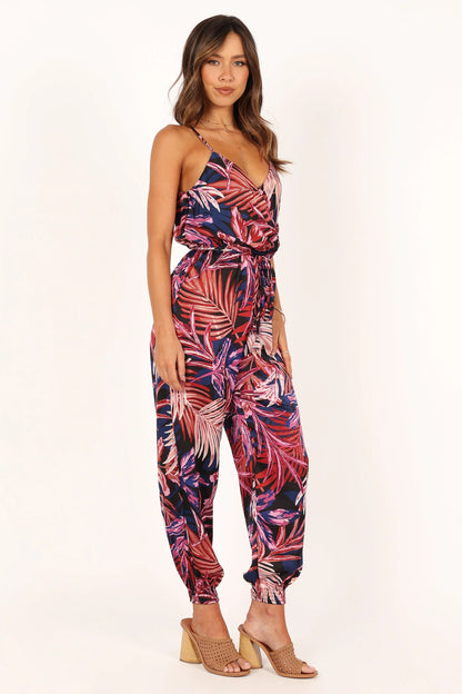 Praiano Jumpsuit Palm Print