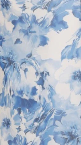 Zinnia Midi Dress Blue Floral