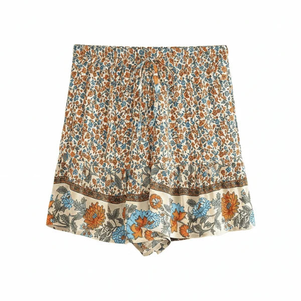 Coastal Wildflower Boho Shorts
