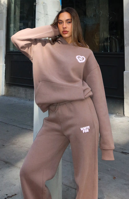 11th Street City Girl At Heart Oversized Hoodie Cinnamon Bun