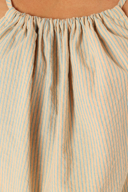 Savanna Striped Top Apricot