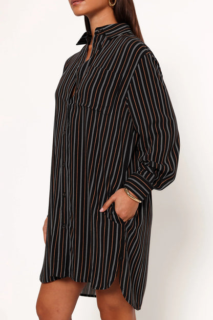 Elsa Shirt Black Camel