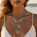Western Cowboy Hat Boots Pendant Necklace