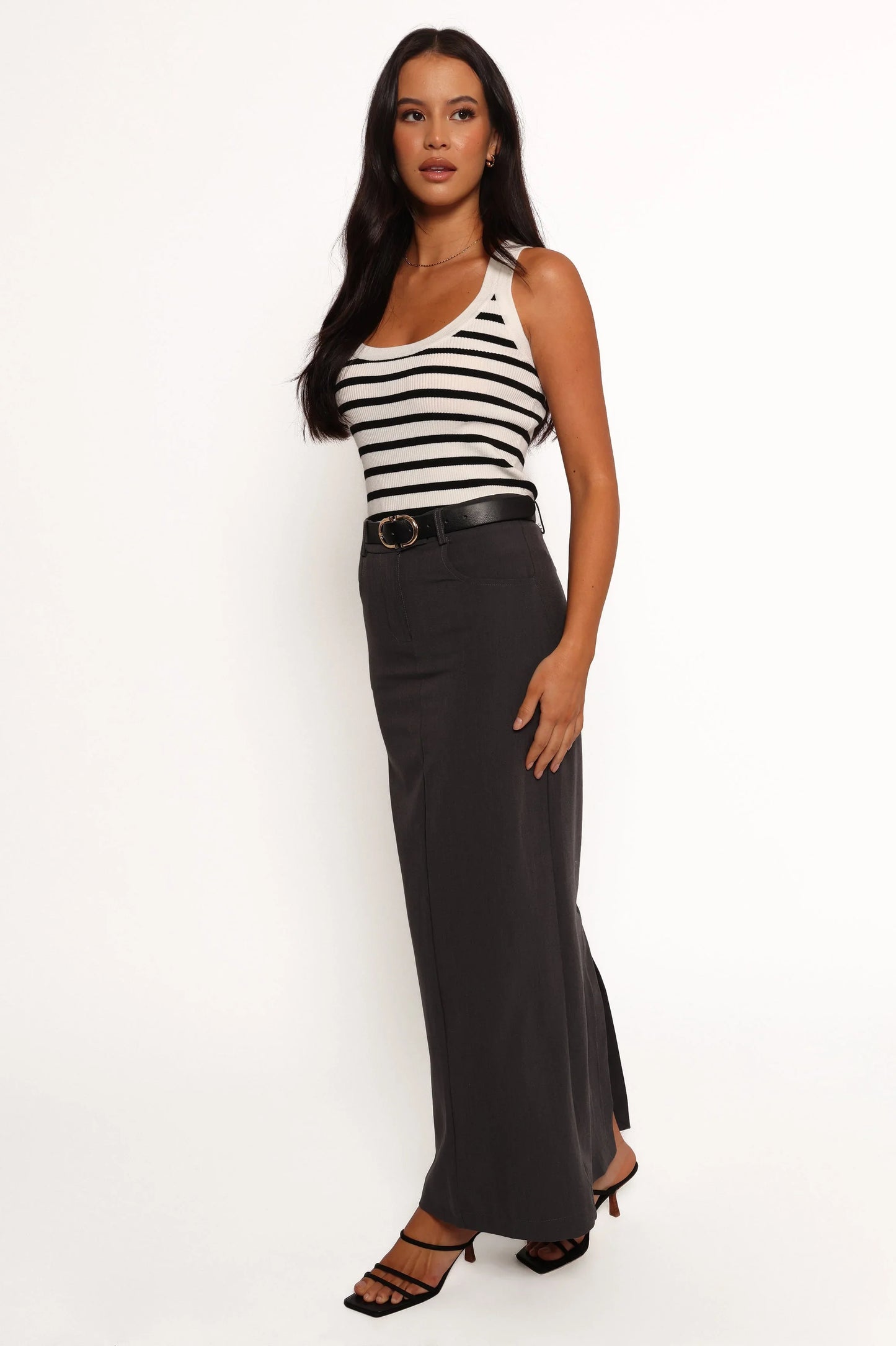 Chicca Maxi Skirt Grey