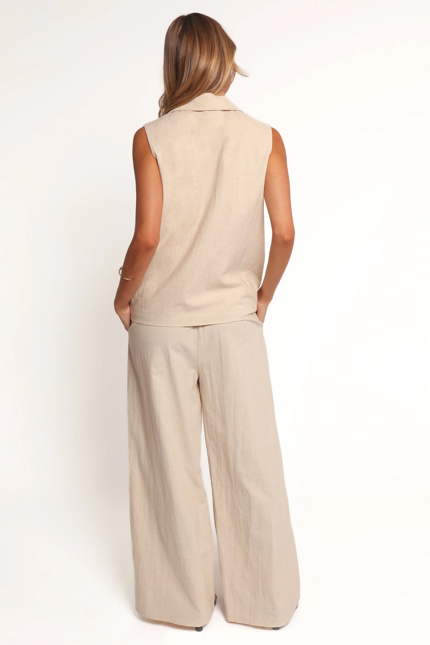 Trula Wide Leg Pant Oatmeal