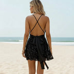 Sexy Halter Romper Mini Dress