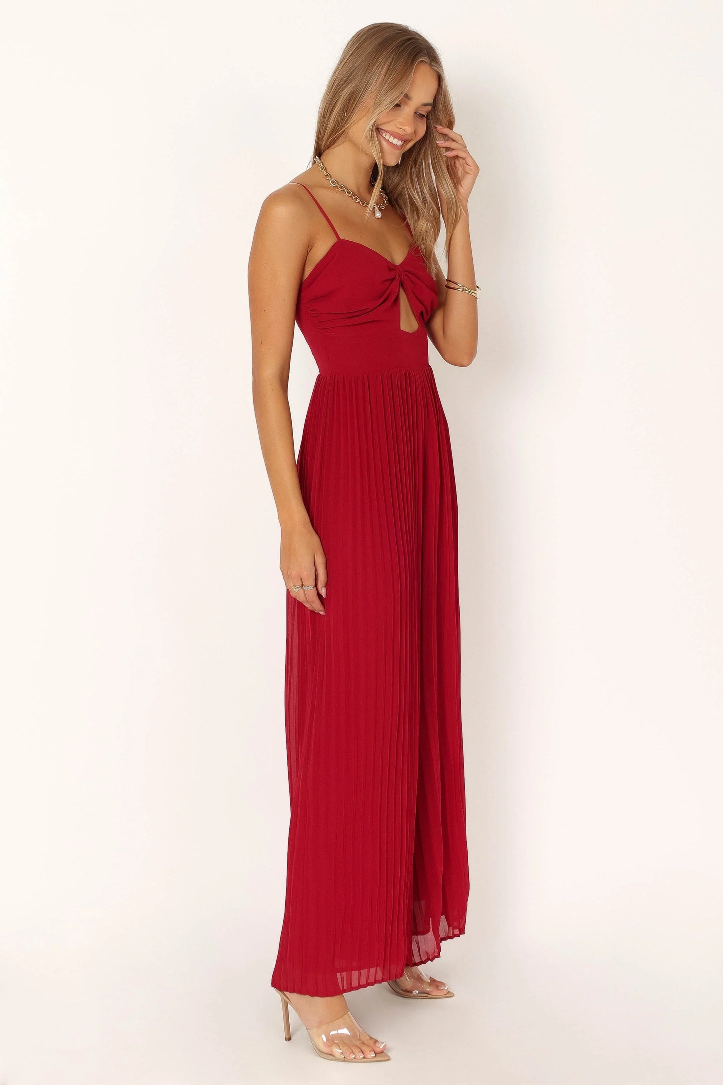 Alice Wide Leg Jumpsuit Red