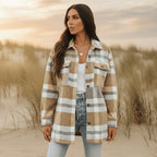 Bohemian Plaid Flannel Jacket