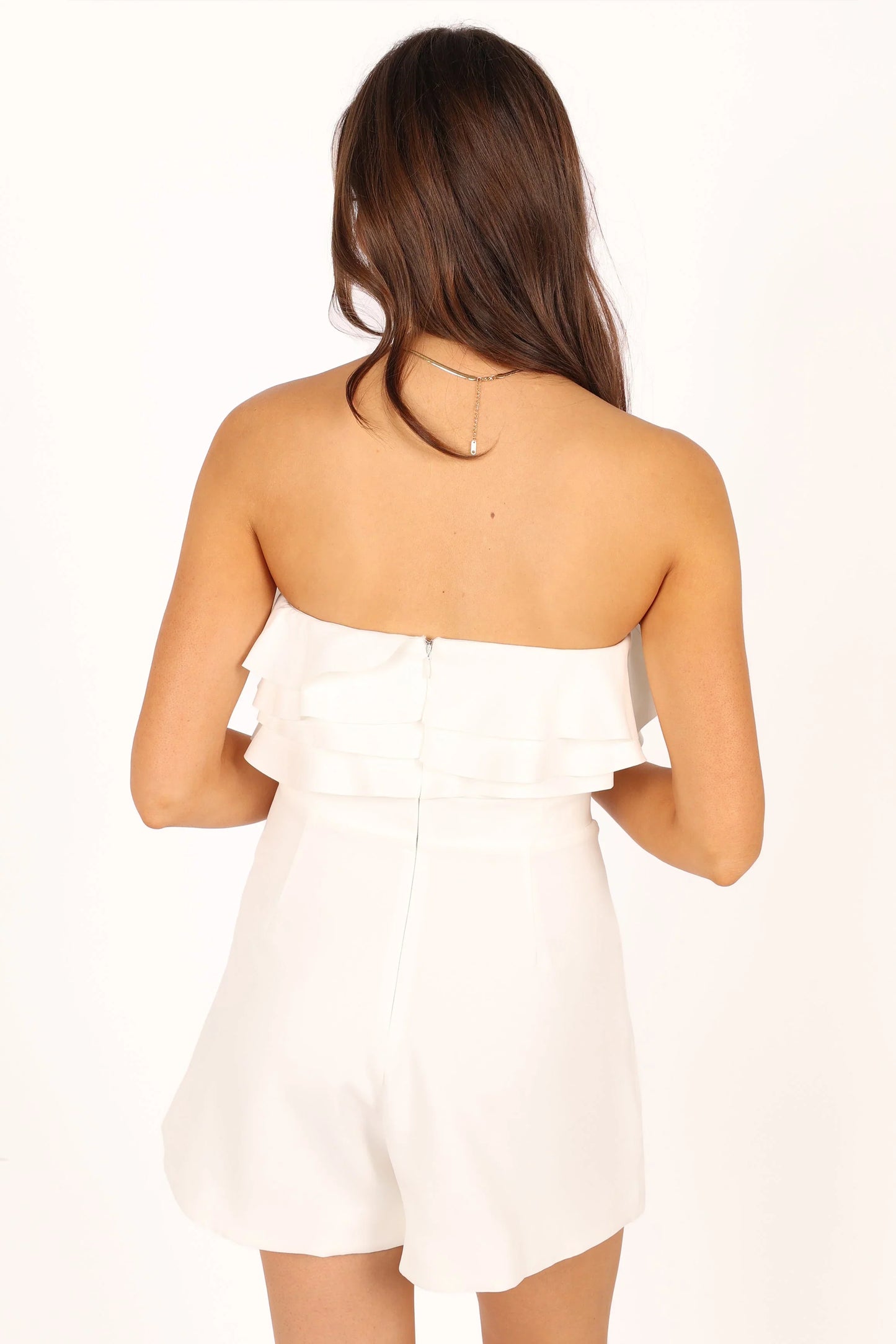 Sookie Frill Romper White