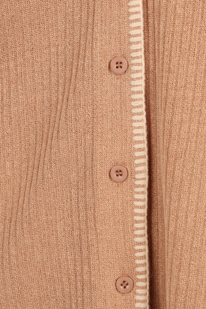 Essen Knit Short Set Mocha Cream