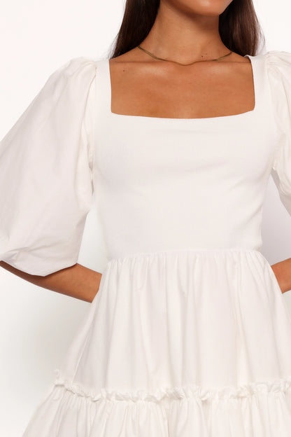Meredith Mini Dress White