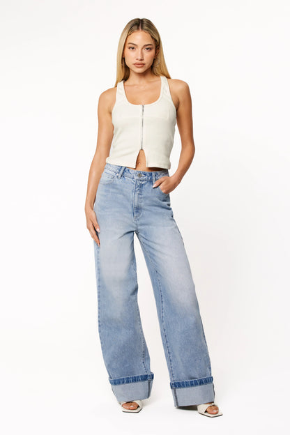 Abrand 94 High Wide Jeans Jordan Worn Turn Up