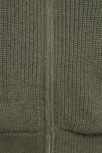 Kourtney Zip Cardigan Olive