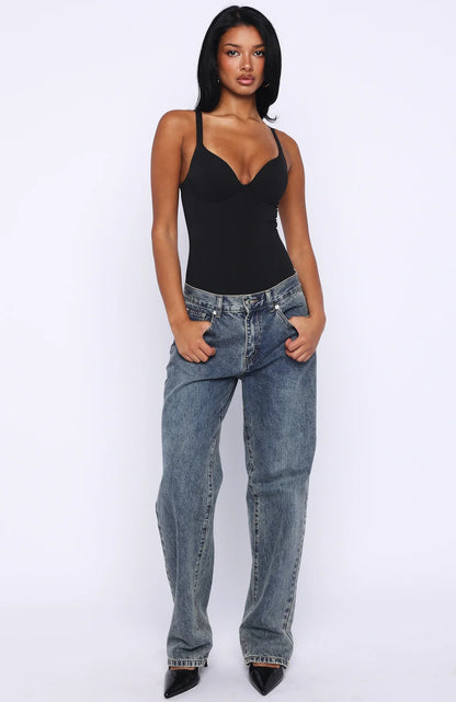 Feel Your Love Bodysuit Black