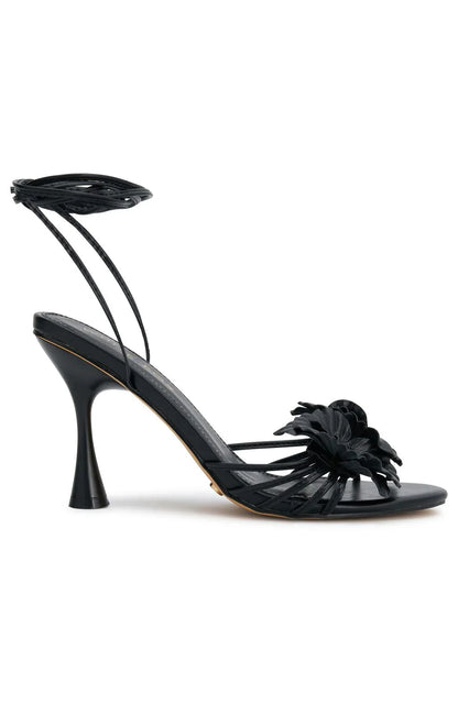 Tempest Wrap Heels Black