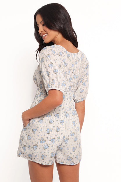 Ashio Romper Blue Floral