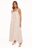 Caroline Maxi Dress Pastel Pink Floral