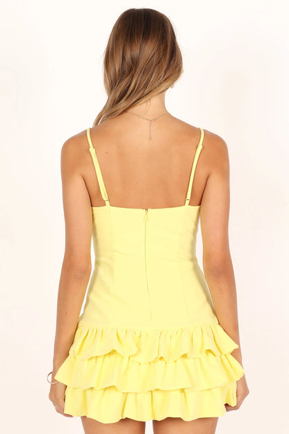Junee Mini Dress Lemon