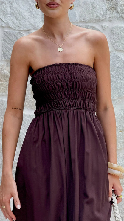 Marcy Maxi Dress Brown