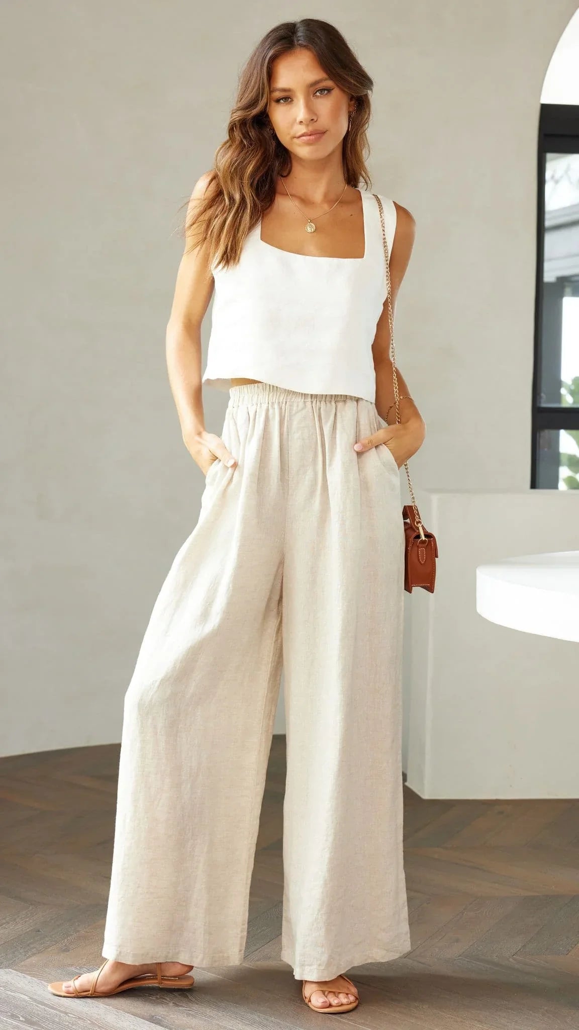 Tillie Crop Top White