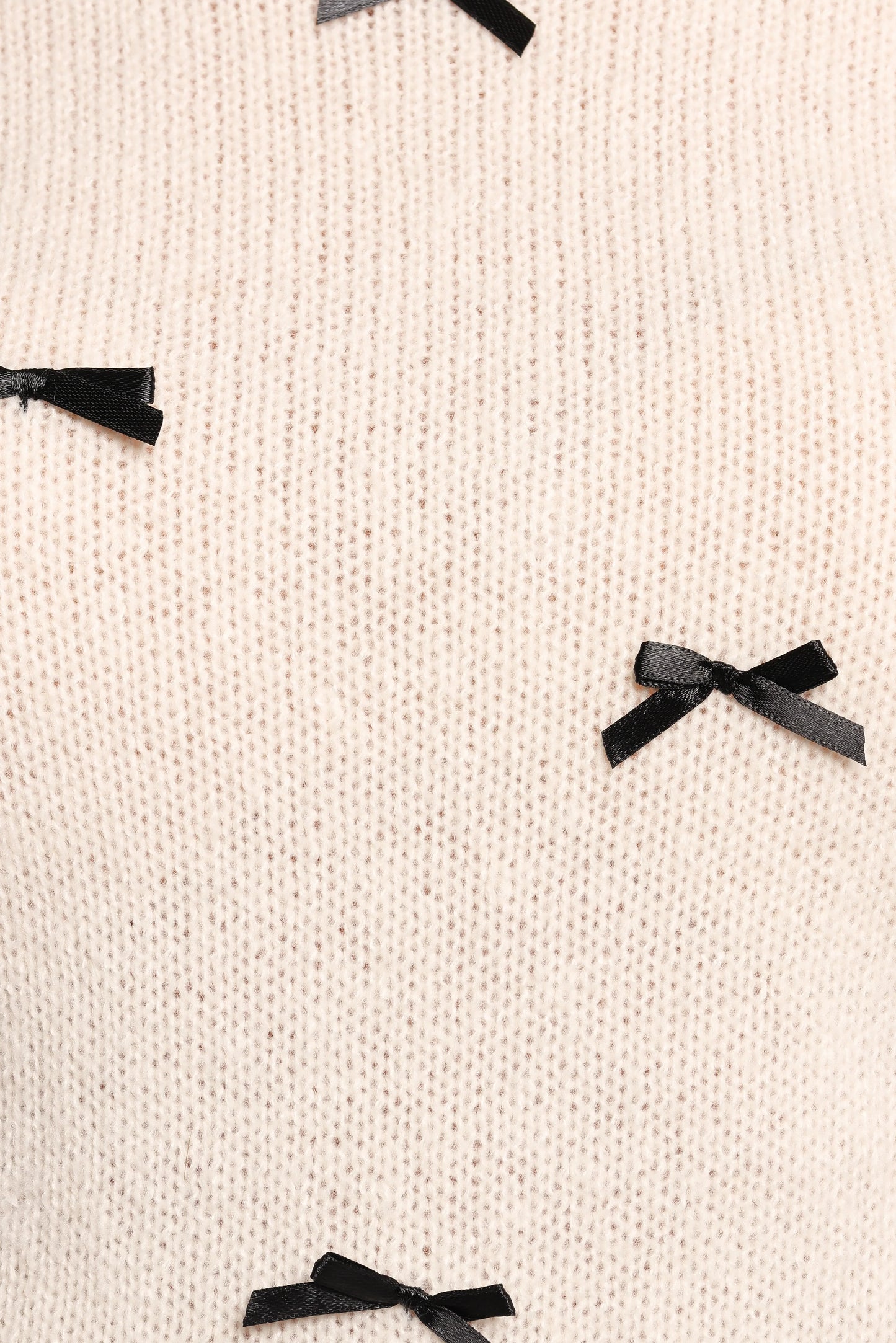 Rachel Knit Top Cream Black