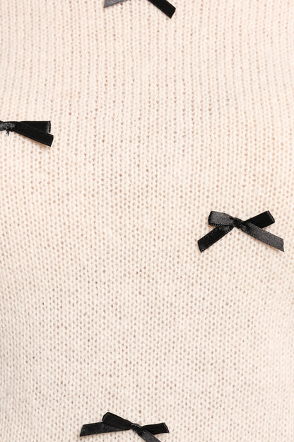 Rachel Knit Top Cream Black