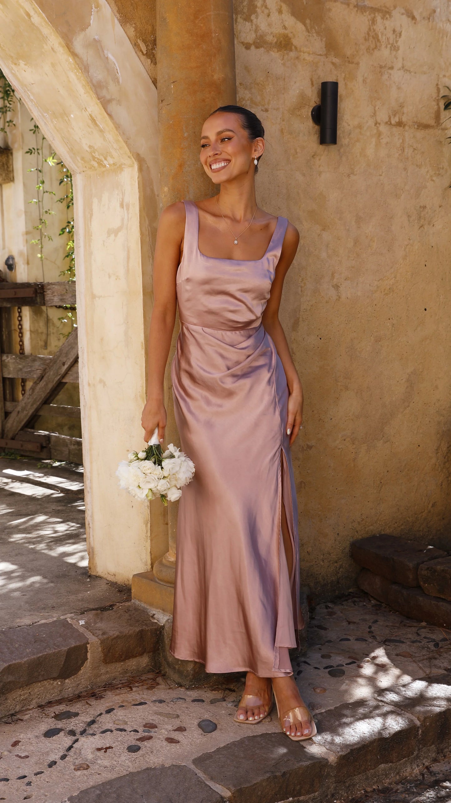 Alaria Maxi Dress Dusty Pink
