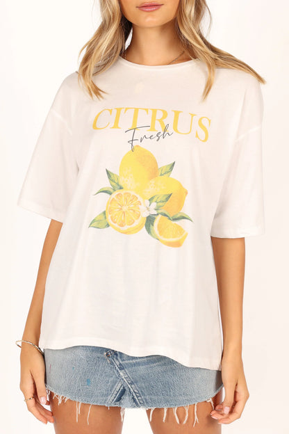Citrus Tee White