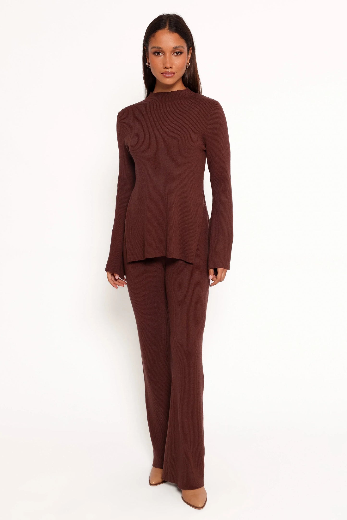 Adrienne Knit Top Chocolate