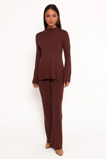 Adrienne Knit Top Chocolate