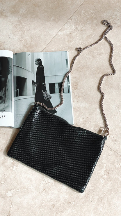 Chain Mesh Bag Black