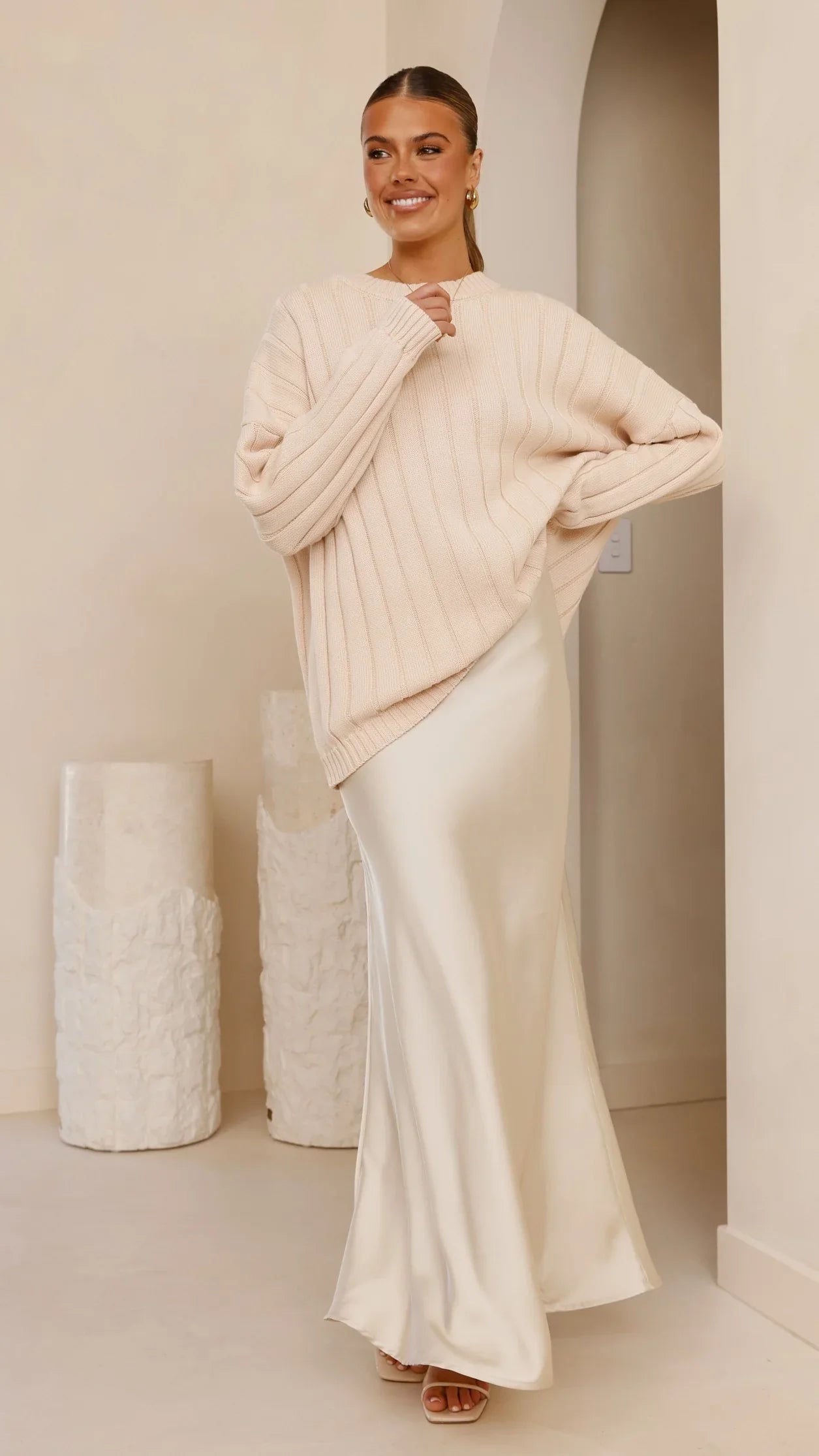 Naiva Oversized Knit Cream