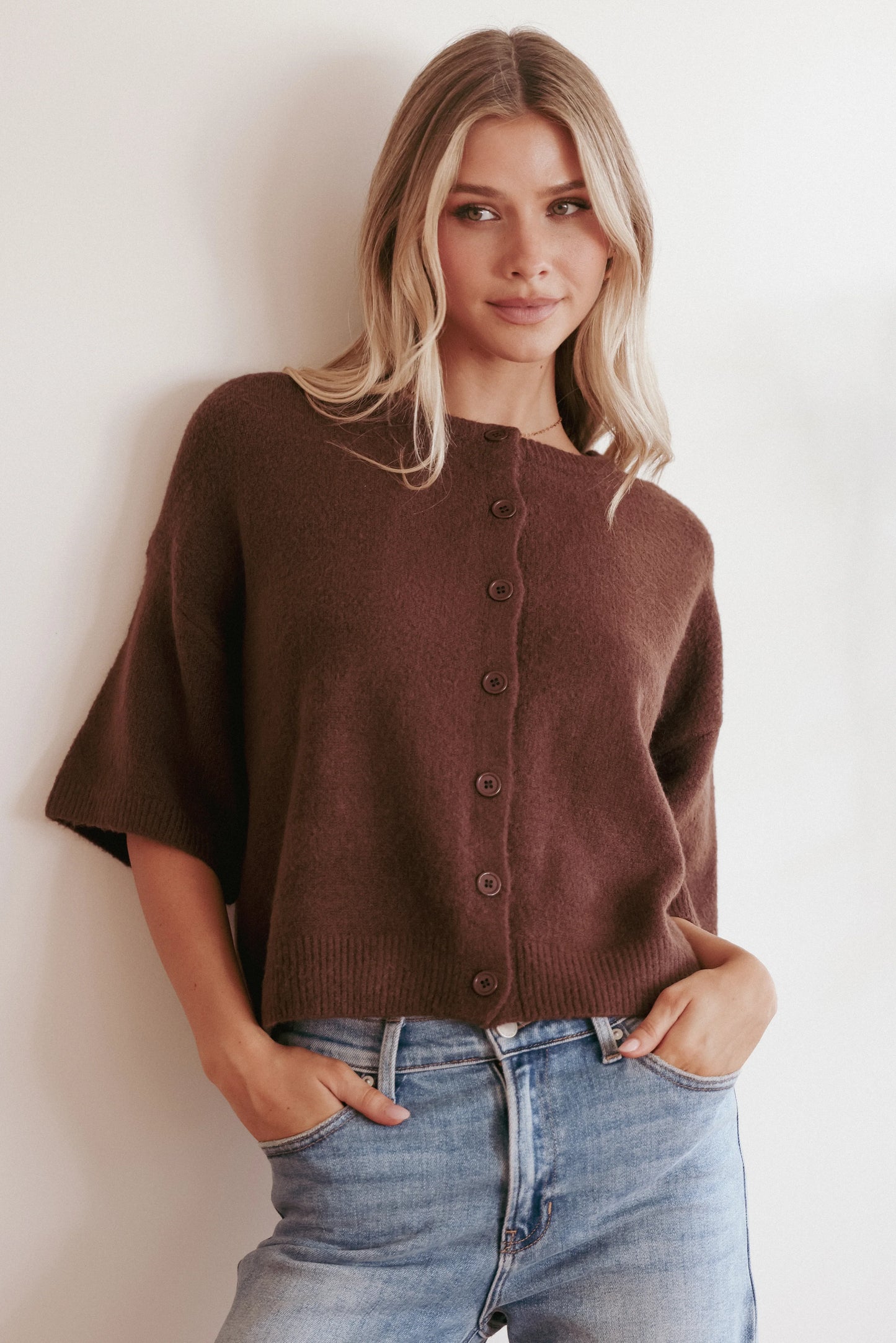Lilith Knit Top Chocolate Brown