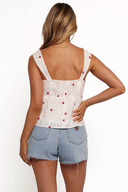 Estelle Top White