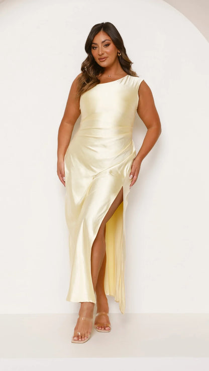 Victoria Maxi Dress Yellow