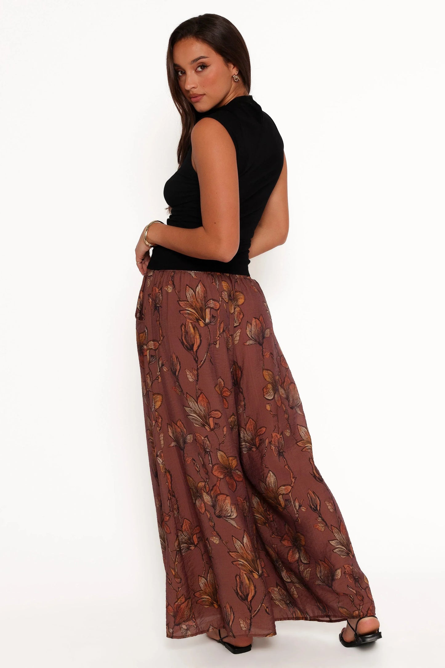 Larson Pant Brown Floral