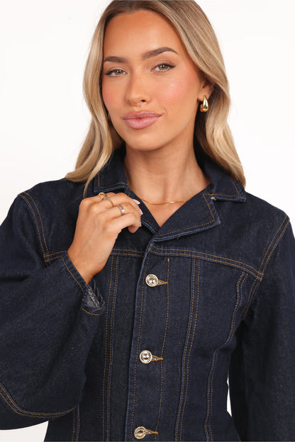 Luchia Denim Jacket Dark Indigo