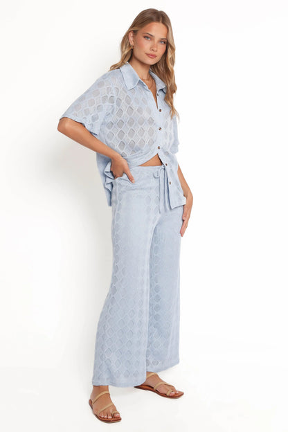 Cora Knit Pant Blue